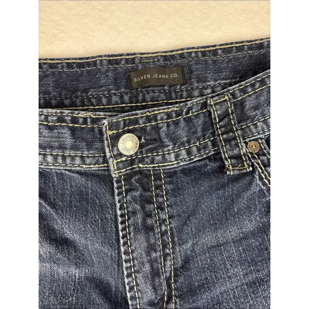 Silver Jeans 38x30 Gordie Men’s Medium Wash Relaxed Western